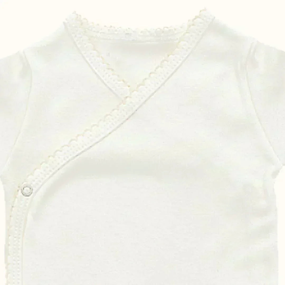 3 Bodys Cruzado e Calças Básico Bege - Pim-Pam-Pum Baby