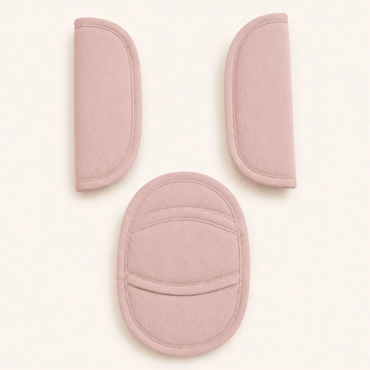 Conjunto de protetores de assento rosa para bebê, macios e confortáveis