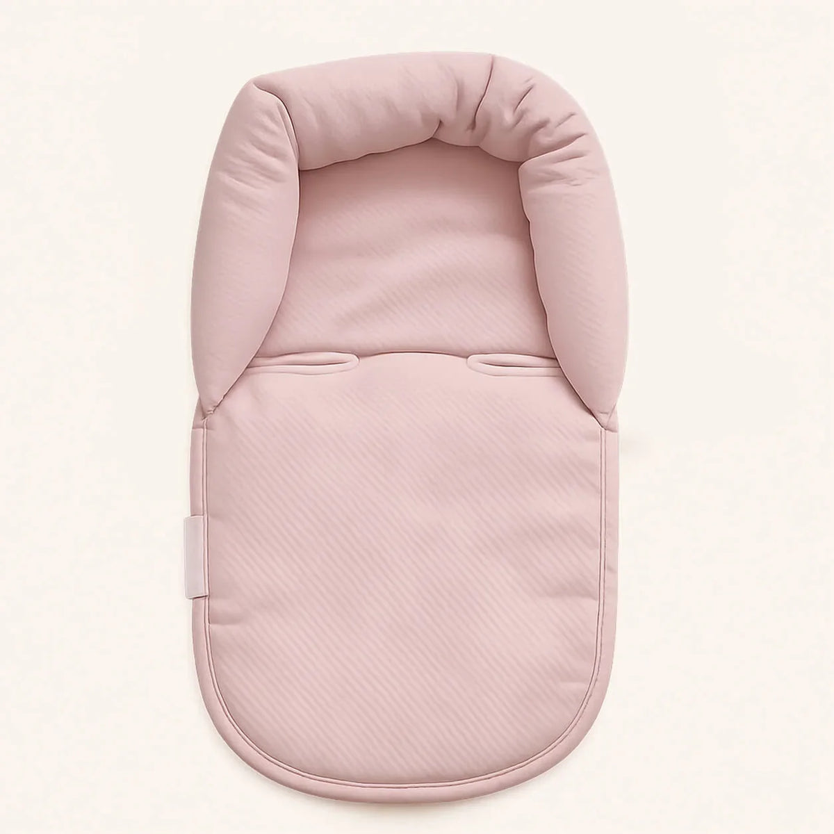 Saco de dormir rosa bebé com forro acolchoado, ideal para recém-nascidos e enxoval confortável