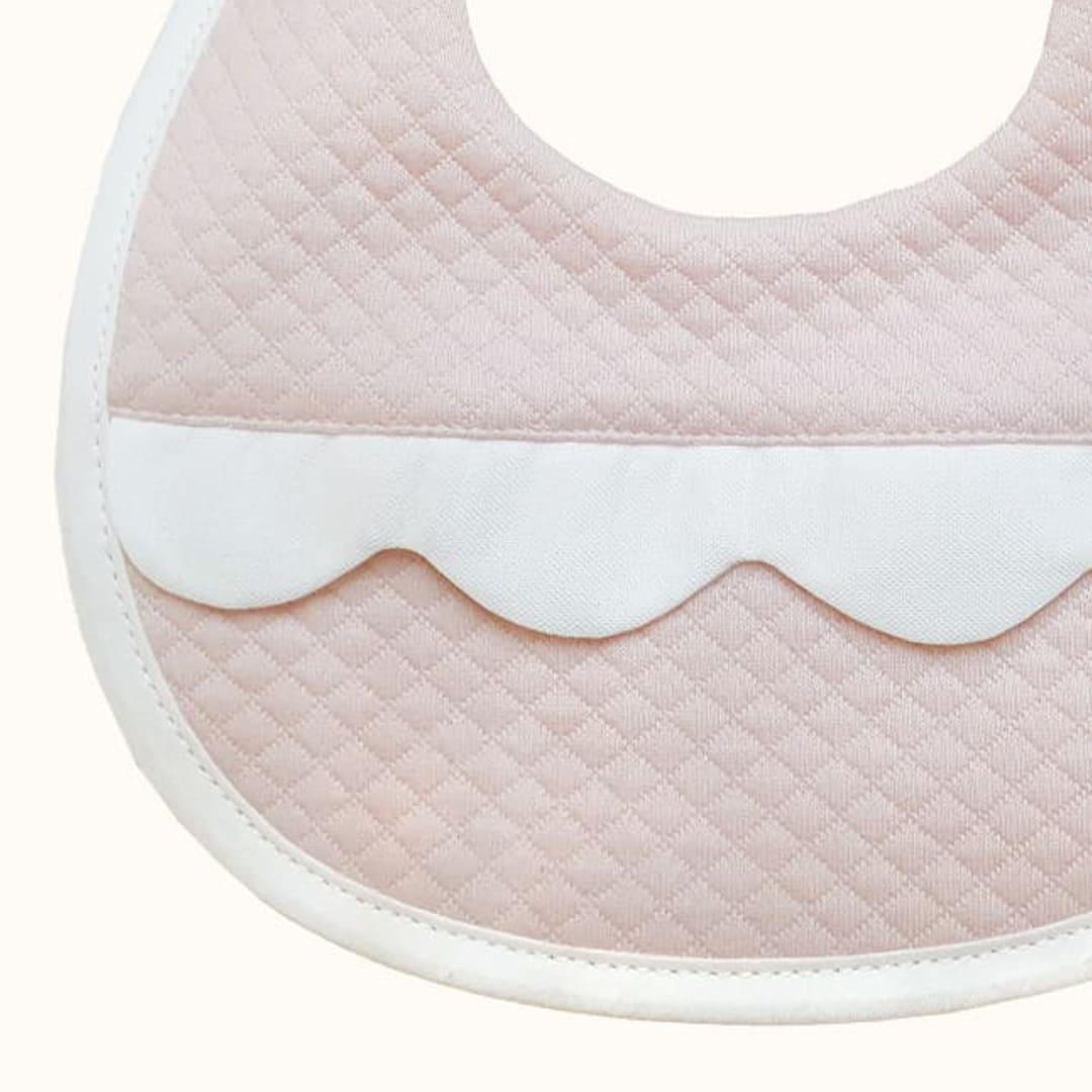 Babete Impermeável Diamante Rosa - Pim-Pam-Pum Baby