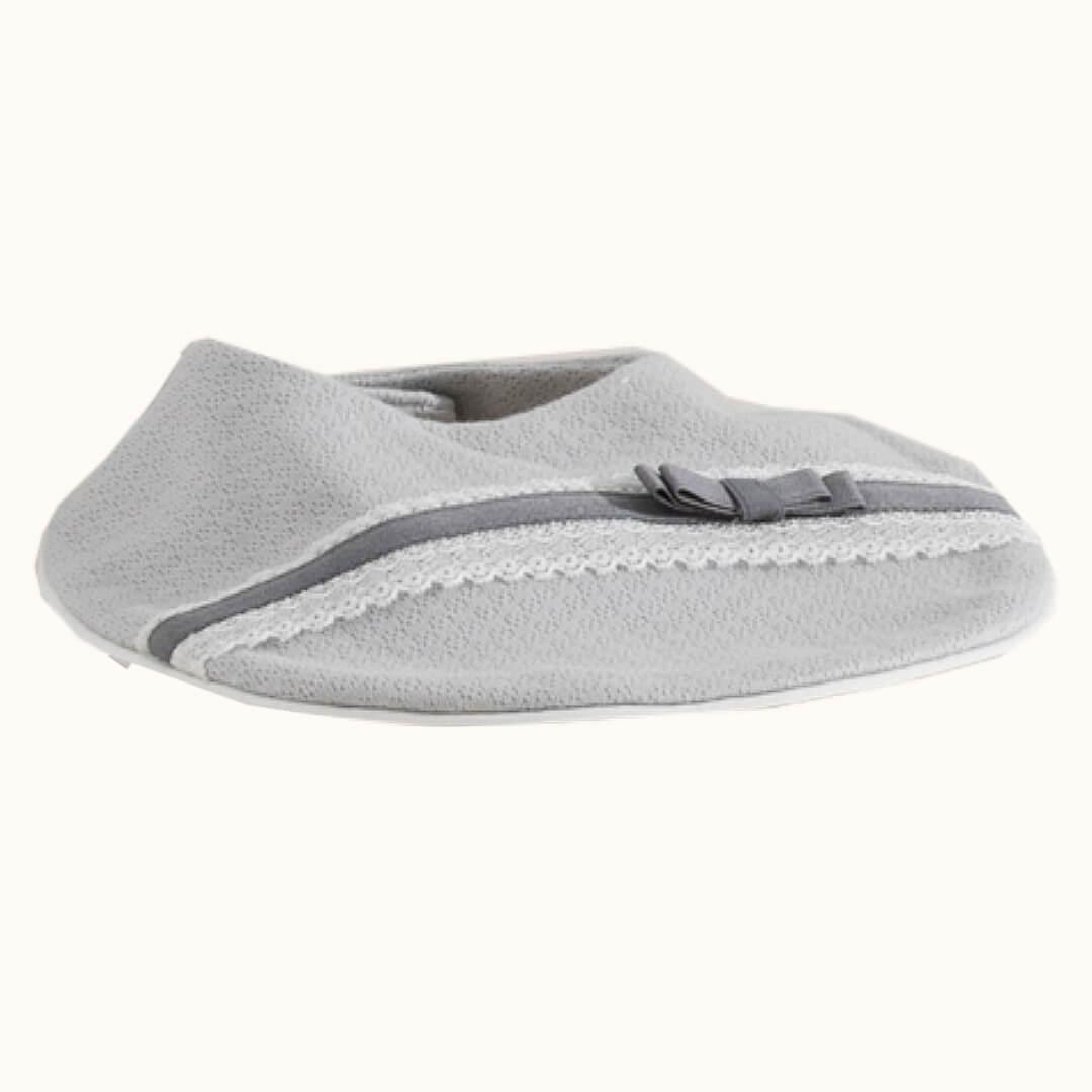 Babete Romantic 1 Malha Cinza - Pim-Pam-Pum Baby