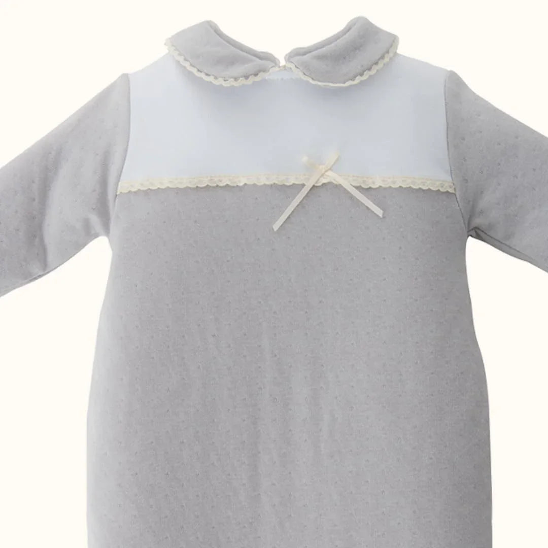 Babygrow Mimo Cinza - Pim-Pam-Pum Baby