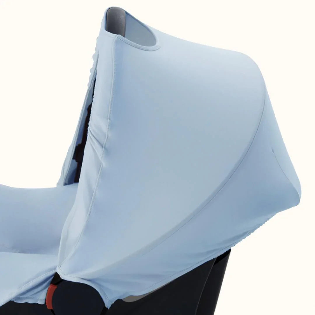 Forra azul clara para baby coque, protetora e confortável, ideal para verão.