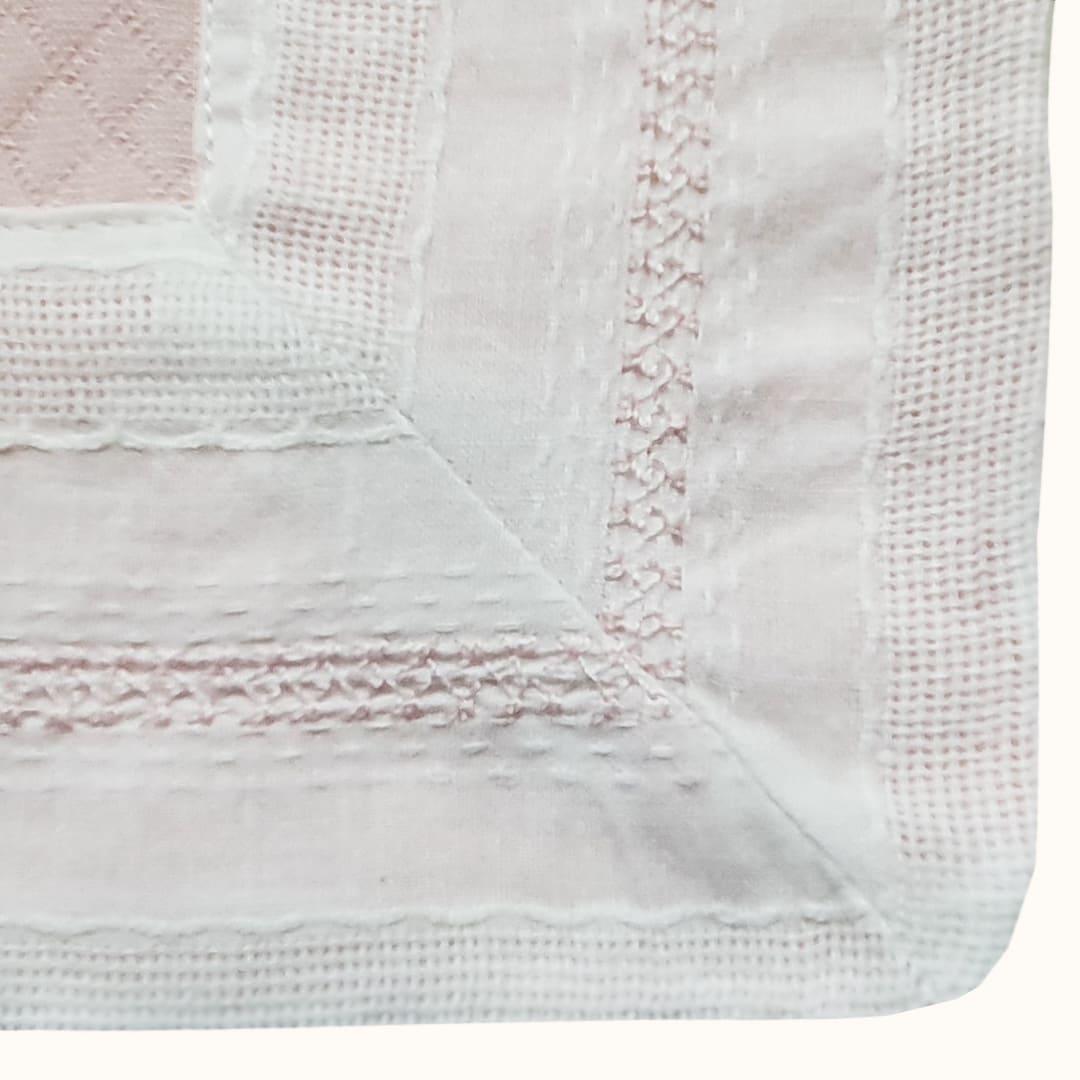 Fralda Malha 3 Mimos Rosa - Pim-Pam-Pum Baby