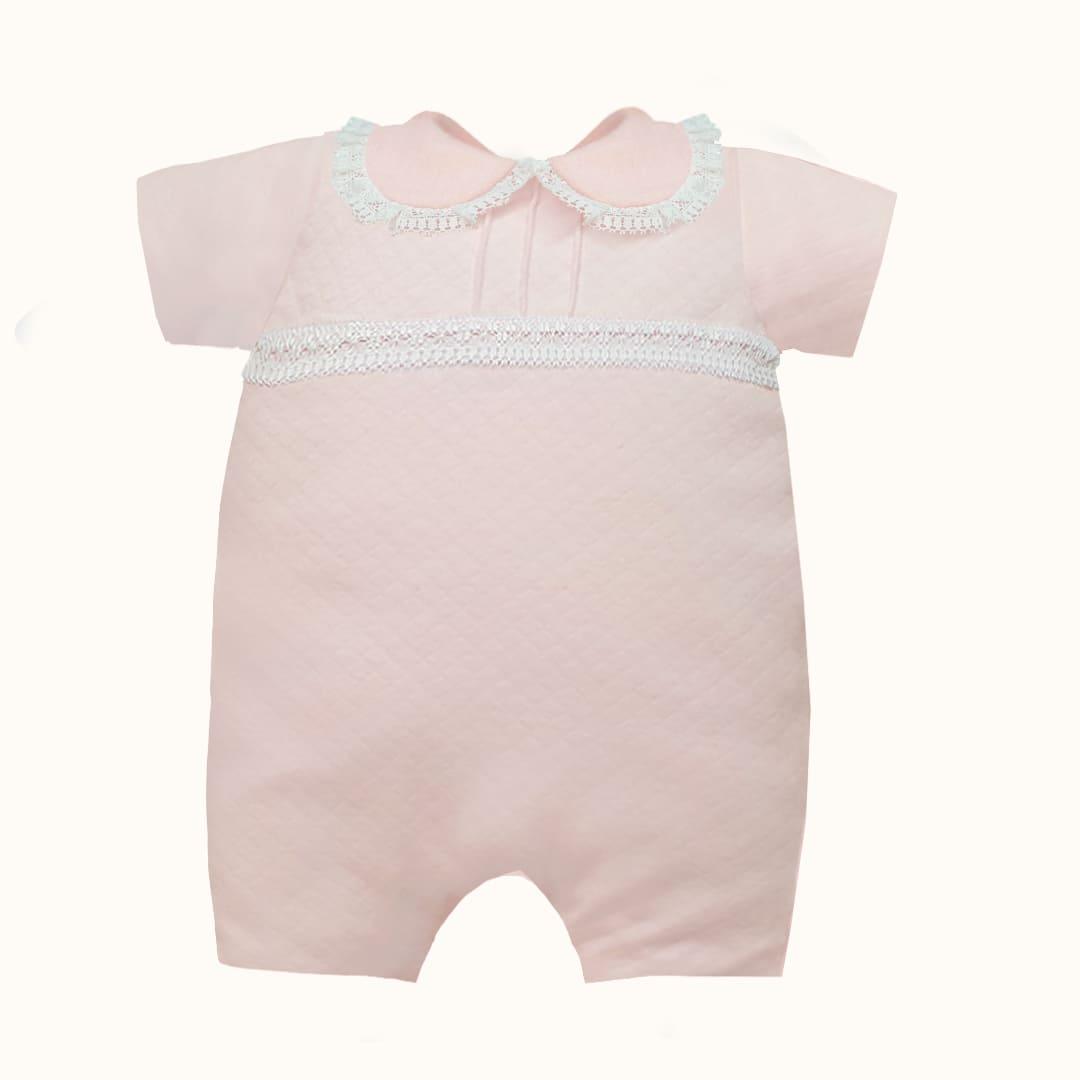 Macacão Mimos 2 Rosa - Pim-Pam-Pum Baby