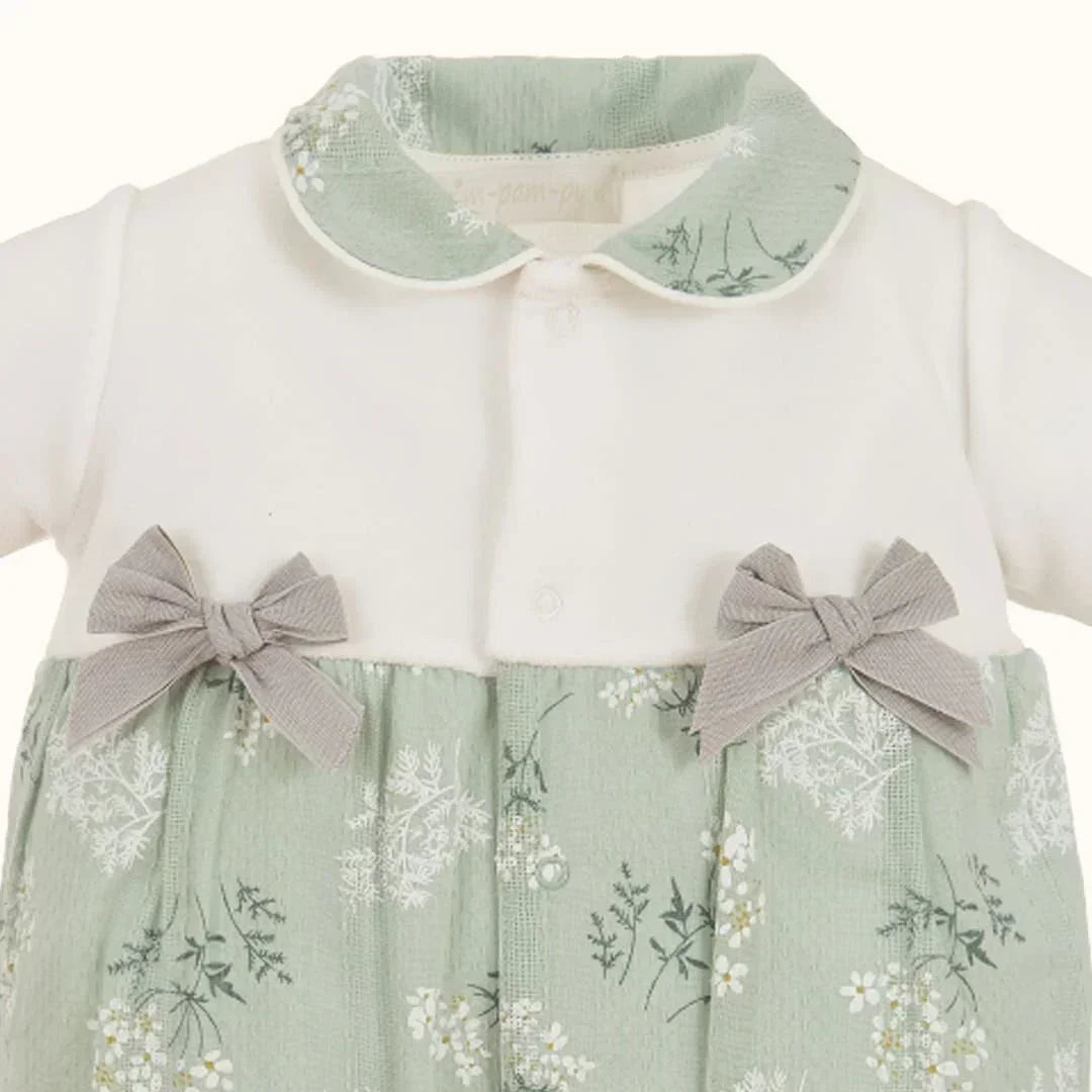 Babygrow_Country_Verde_Pormenor - Pim-Pam-Pum Baby
