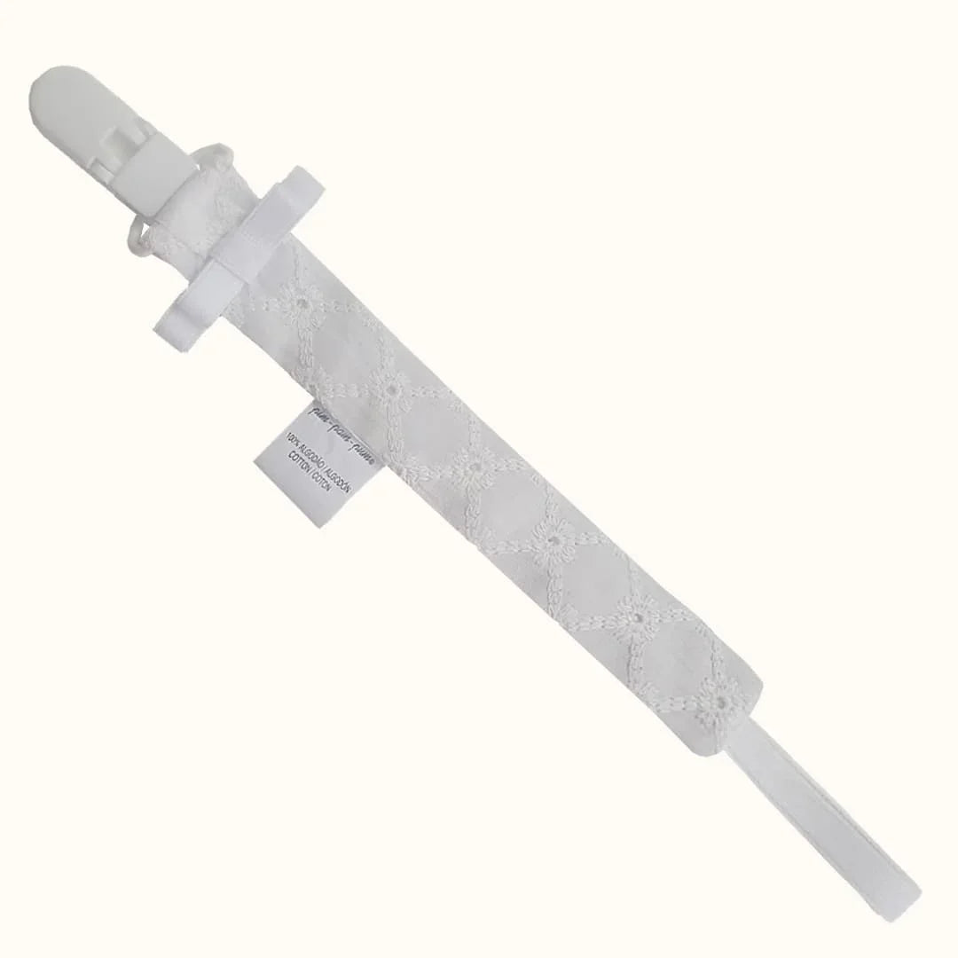 Suporte Chupetas Romantic Branco - Pim-Pam-Pum Baby