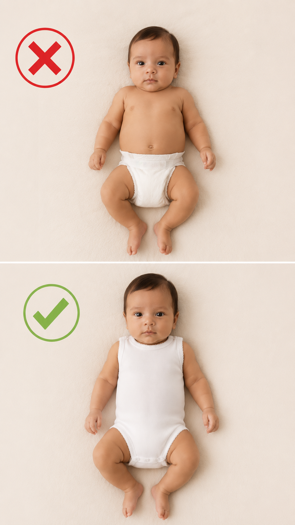 Não deixe o seu Bebé só de Fralda!