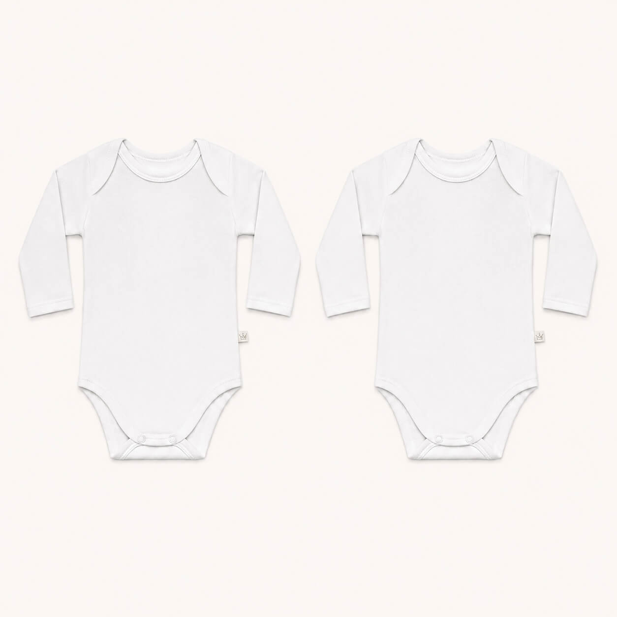 2 bodies cava americana em algodão branco para bebé dos 9 meses aos 24 meses.