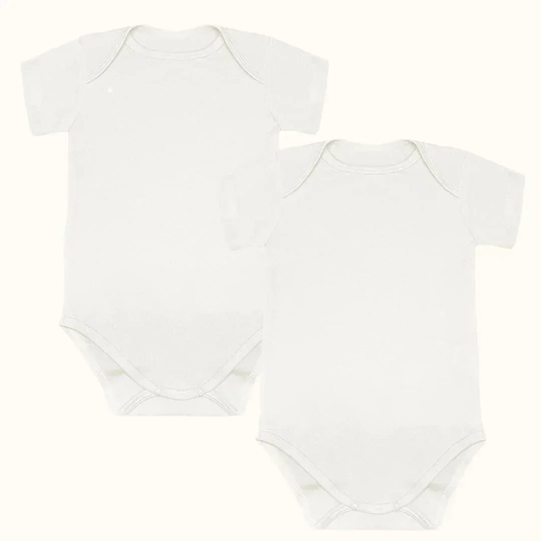 3 Bodies Cava Americana Sweet Manga Curta Cores Neutras - Pim-Pam-Pum Baby