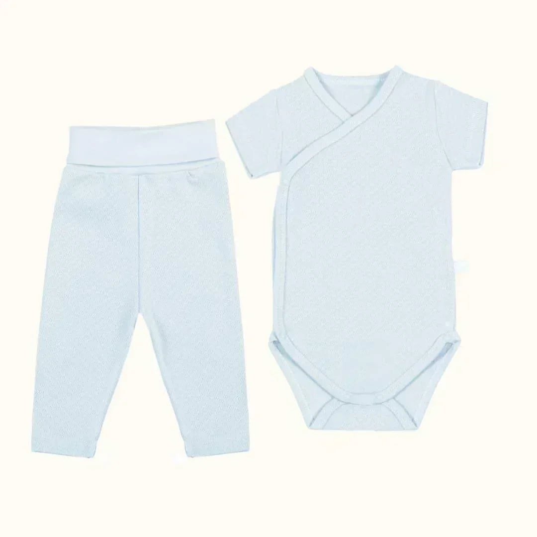 3 Bodies Manga Curta e Calças Sem Pés Sweet Menino - Pim-Pam-Pum Baby