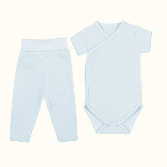 3 Bodies Manga Curta e Calças Sem Pés Sweet Menino - Pim-Pam-Pum Baby