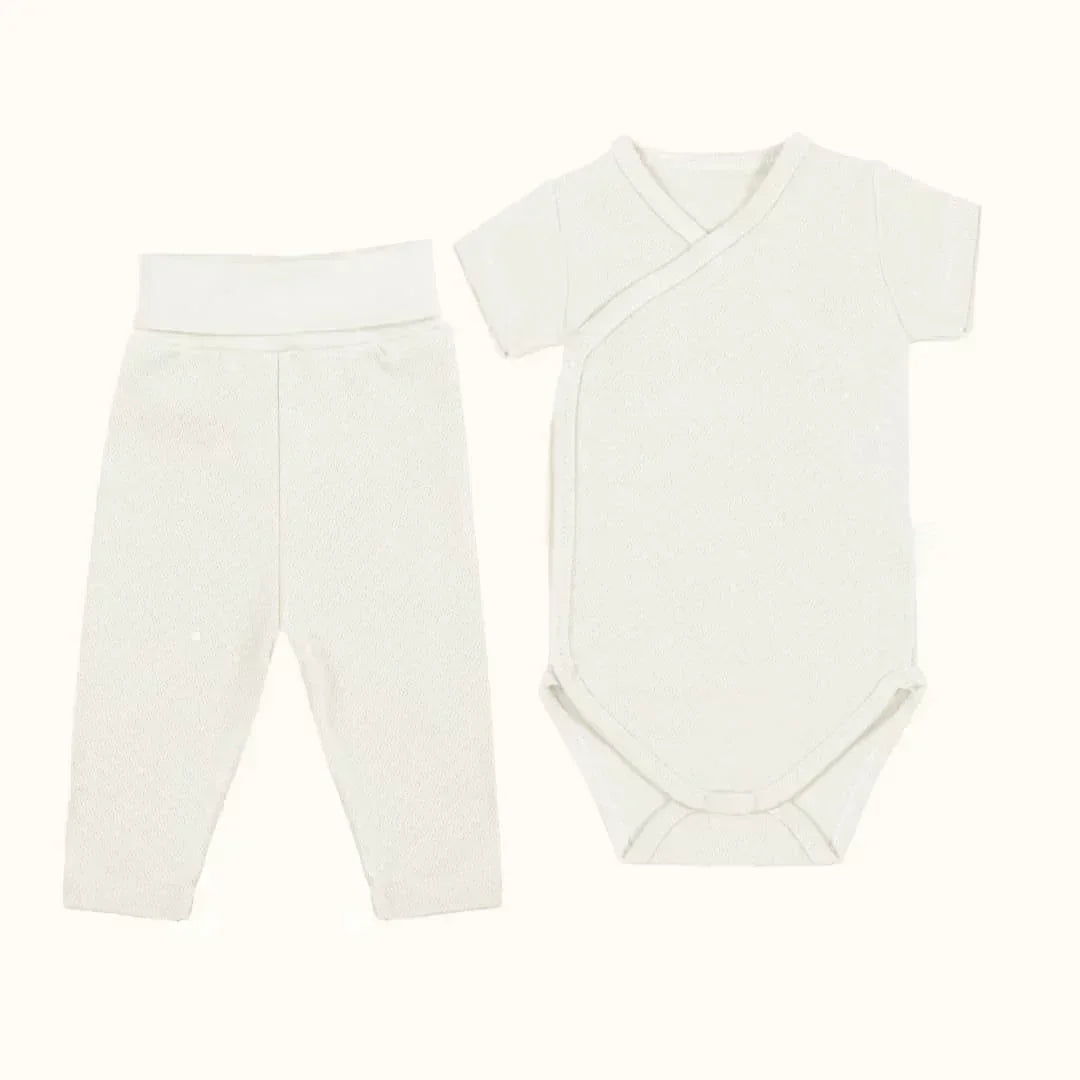3 Bodies Manga Curta e Calças Sem Pés Sweet Menino - Pim-Pam-Pum Baby