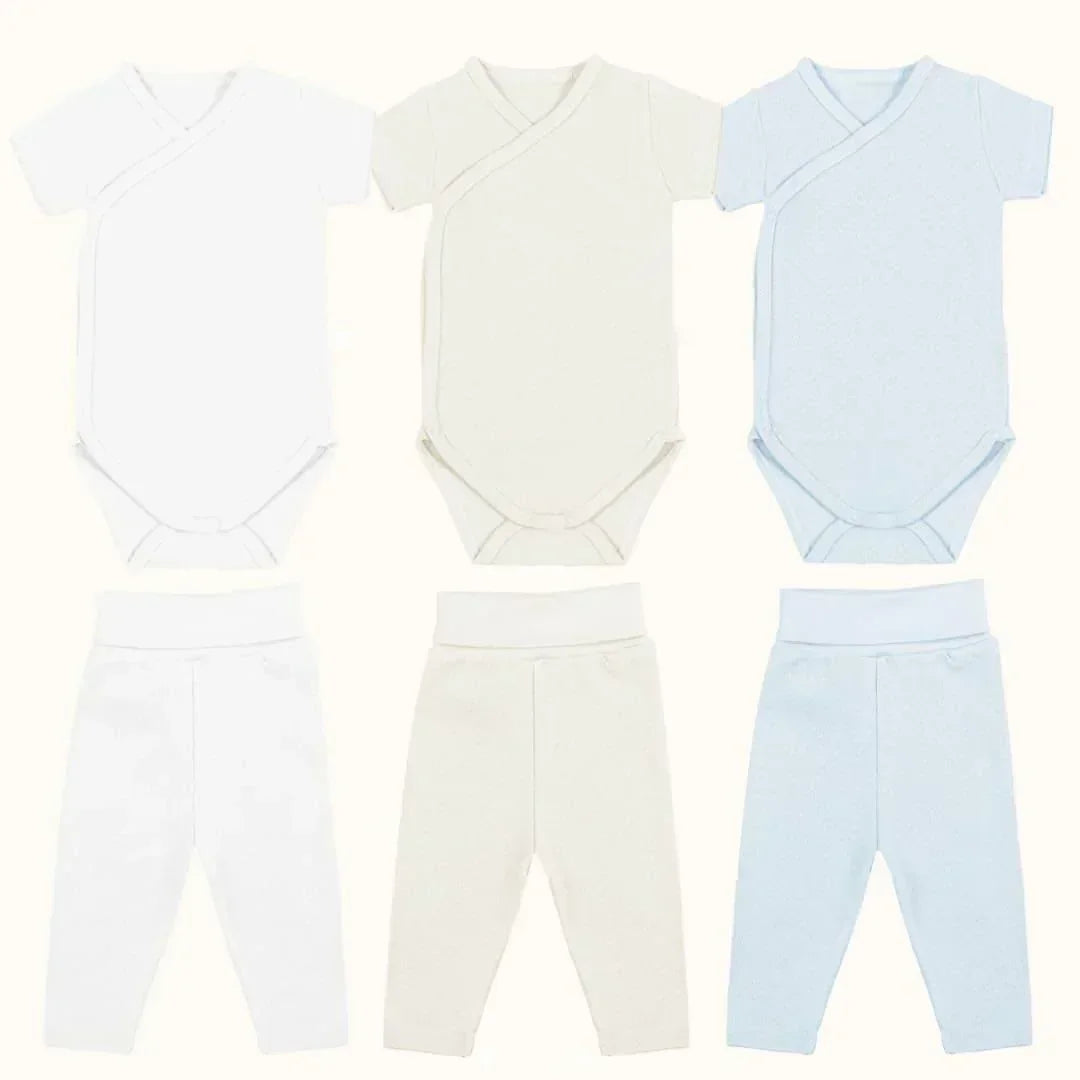 3 Bodies Manga Curta e Calças Sem Pés Sweet Menino - Pim-Pam-Pum Baby