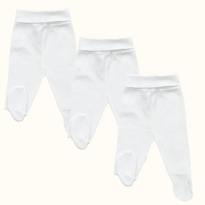 3-calcas-com-pes-basico-branco-super-confortavel- Pim-Pam-Pum Baby