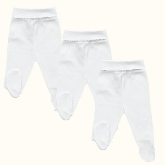 3-calcas-com-pes-basico-branco-super-confortavel- Pim-Pam-Pum Baby