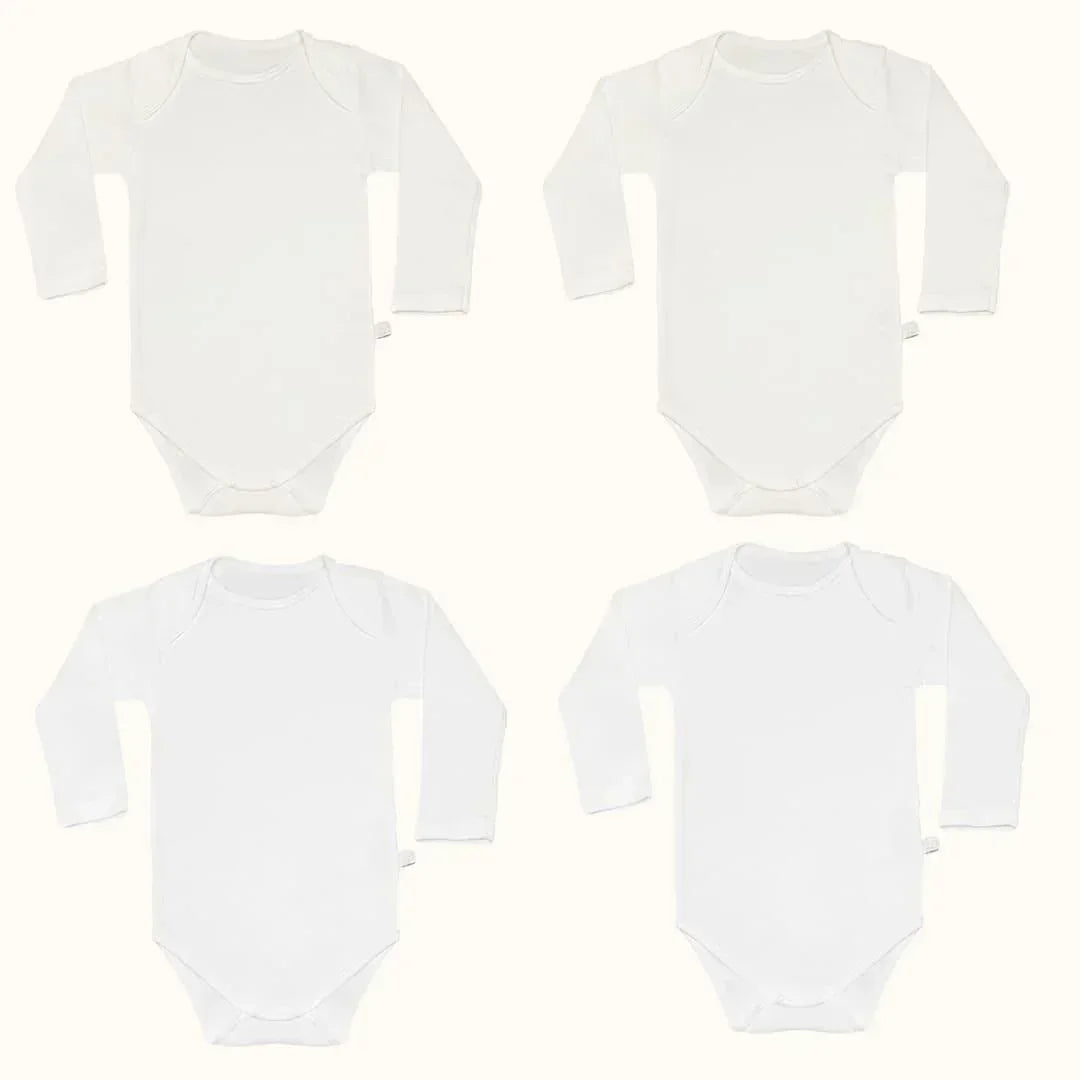 4 Bodies Cava Americana Sweet Branco e Bege - Pim-Pam-Pum Baby