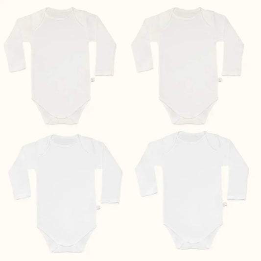 4 Bodies Cava Americana Sweet Branco e Bege - Pim-Pam-Pum Baby