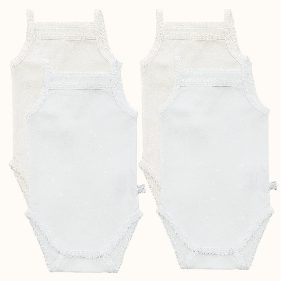 4 Bodies de Alças Básico - Pim-Pam-Pum Baby