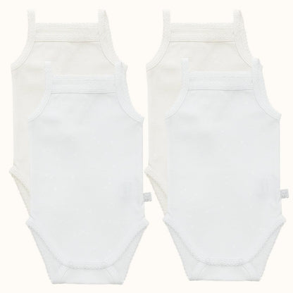 4 Bodies de Alças Básico - Pim-Pam-Pum Baby