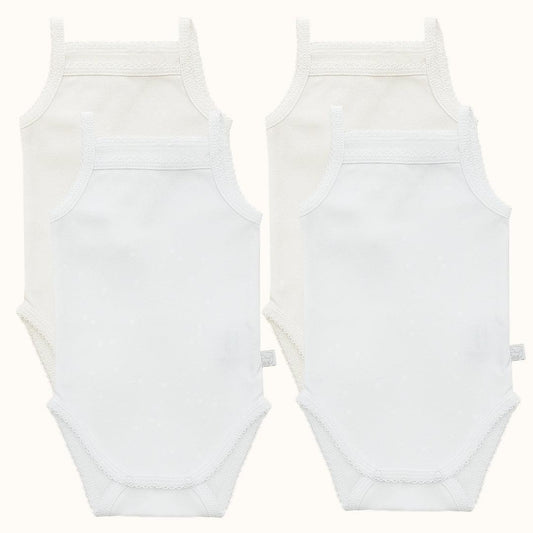 4 Bodies de Alças Básico - Pim-Pam-Pum Baby