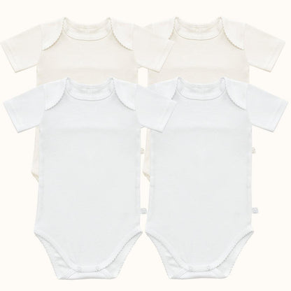 4 Bodys Cava Americana Básico Manga Curta - Pim-Pam-Pum Baby