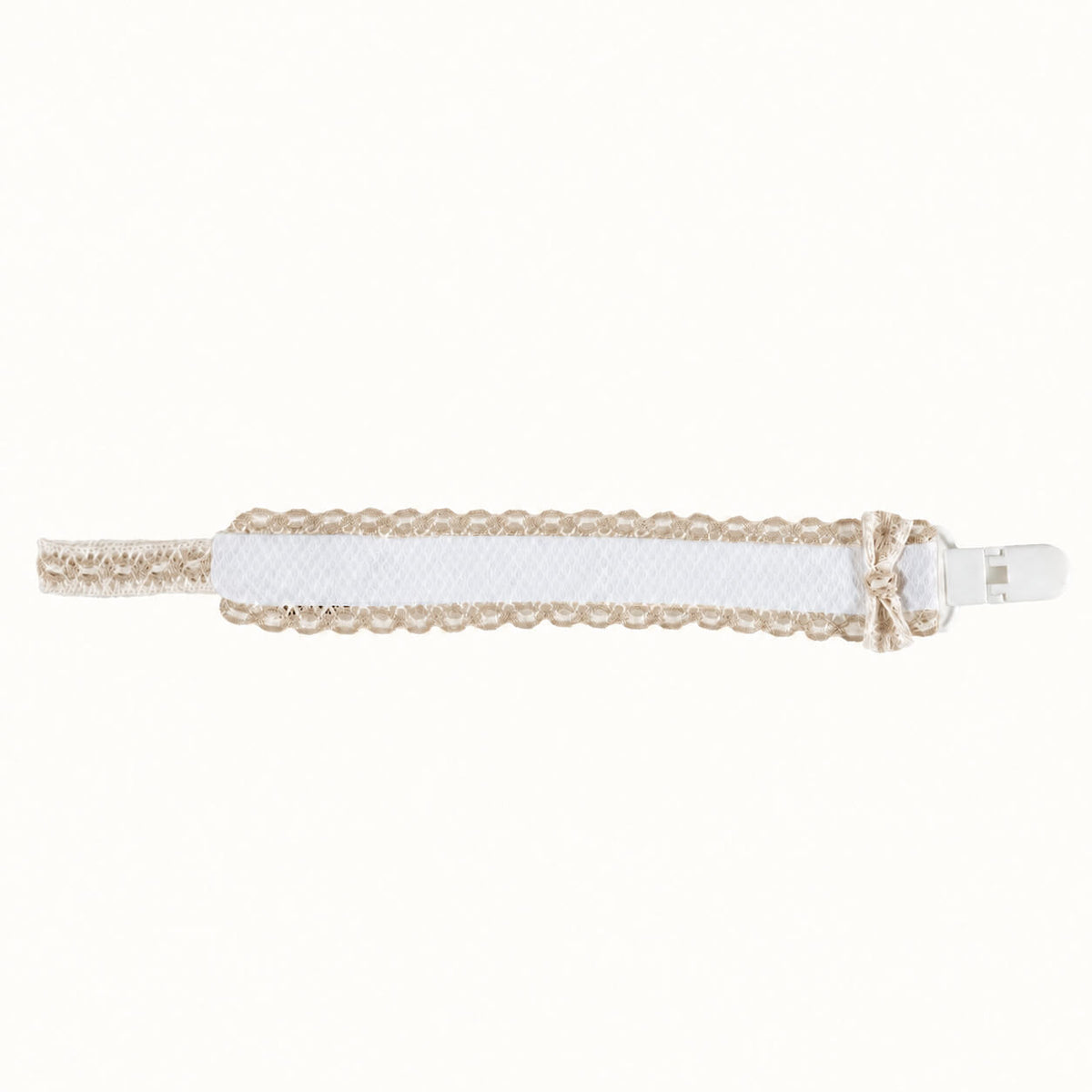 Suporte Chupetas Candy Branco/Beige