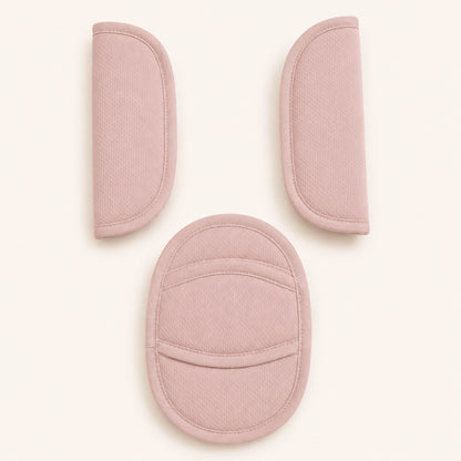Conjunto de protetores de assento rosa para bebê, macios e confortáveis