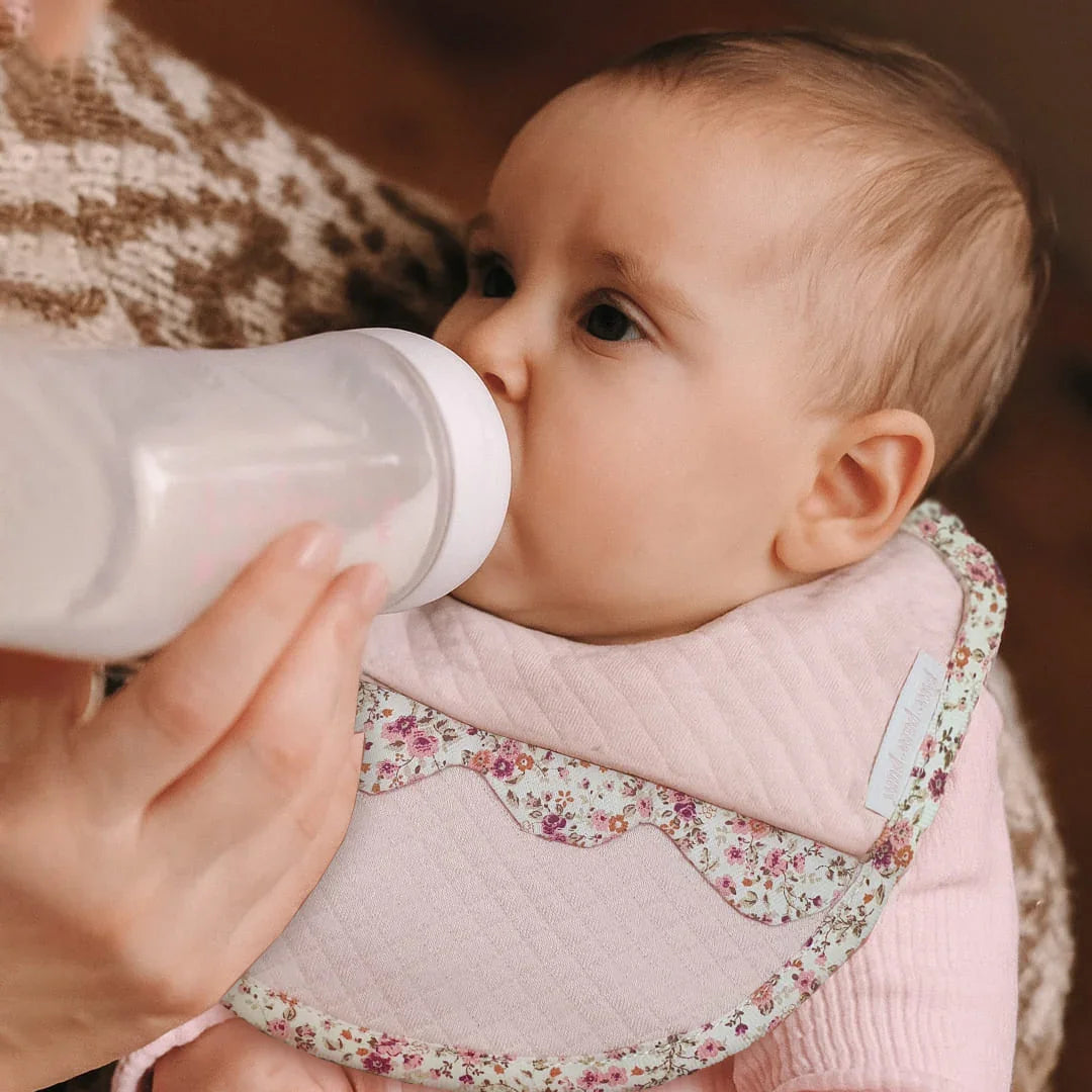 Waterproof Bib with Little Flowers