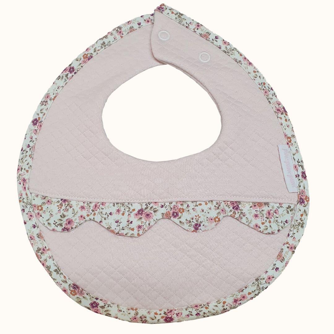 Waterproof Bib with Little Flowers