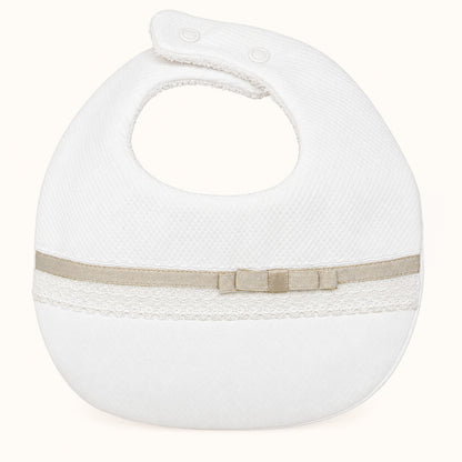 Babete para Bebé em Algodão com Impermeável Interior – Romantic 1 Bege