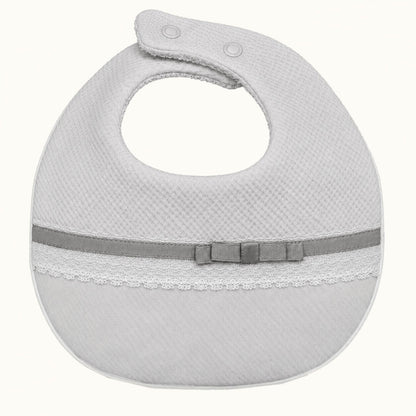 Babete para bebé em Algodão com Impermeável no interior Romantic 1 Cinza