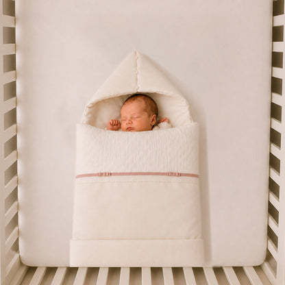 Neugeborenen-Schlafsack - Romantic Beige Altrosa