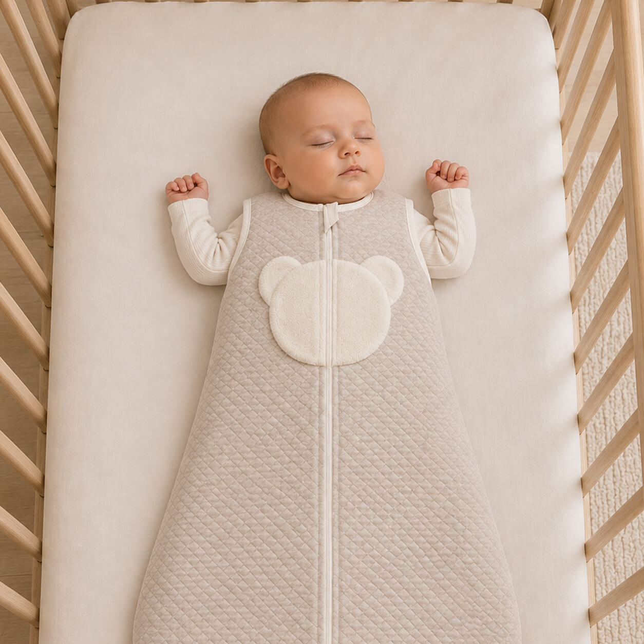 Saco Dormir Diamante Camel para Bebé