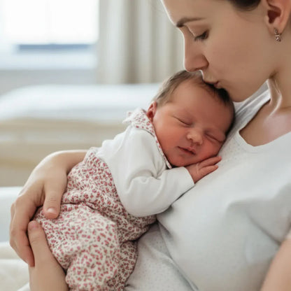 Babygrow  Florzinhas Branco/Rosa