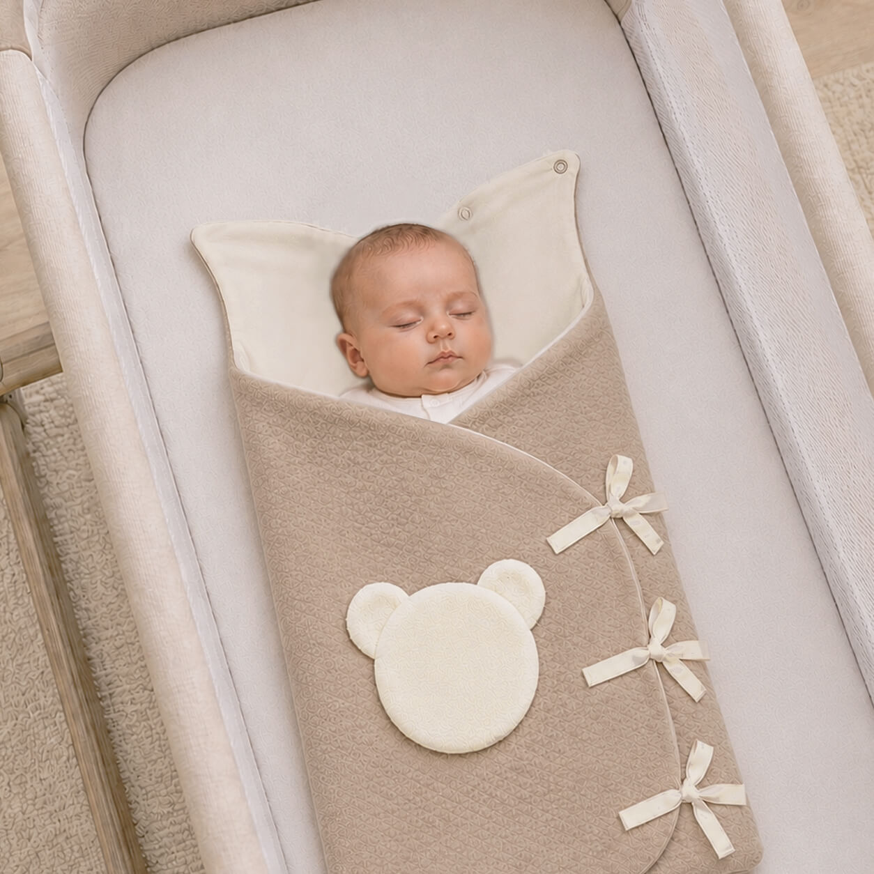 Sacco nascita per neonato per dormire - Diamante cammello