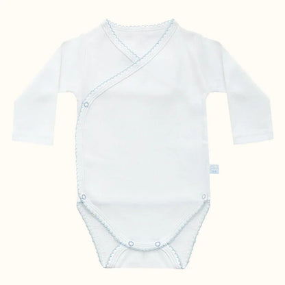 Body e Calça Básico Branco/Azul