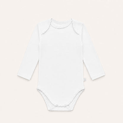 ​2 Bodies cava americana para bebé em 100% algodão Interlock branco. Sem etiquetas no decote, anti-pilling e ultra resistente