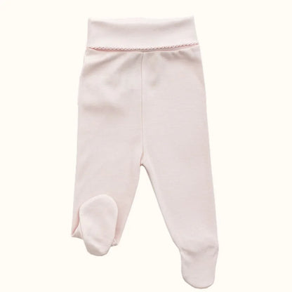 3 Calças com Pés Básico Rosa