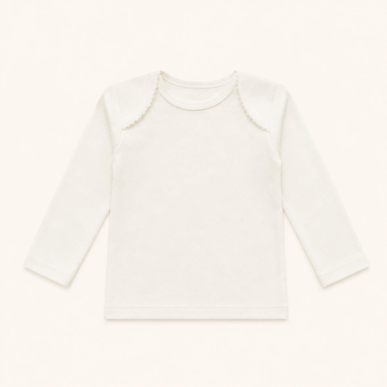 camisola interior de algodão bege para bebé a partir dos 9 meses, super confortáveis, sem etiquetas no decote