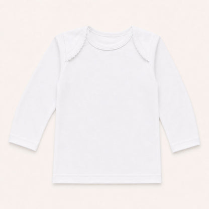 camisola interiores em cava americana de algodão branco para bebé a partir dos 9 meses, super confortáveis, sem etiquetas no decote