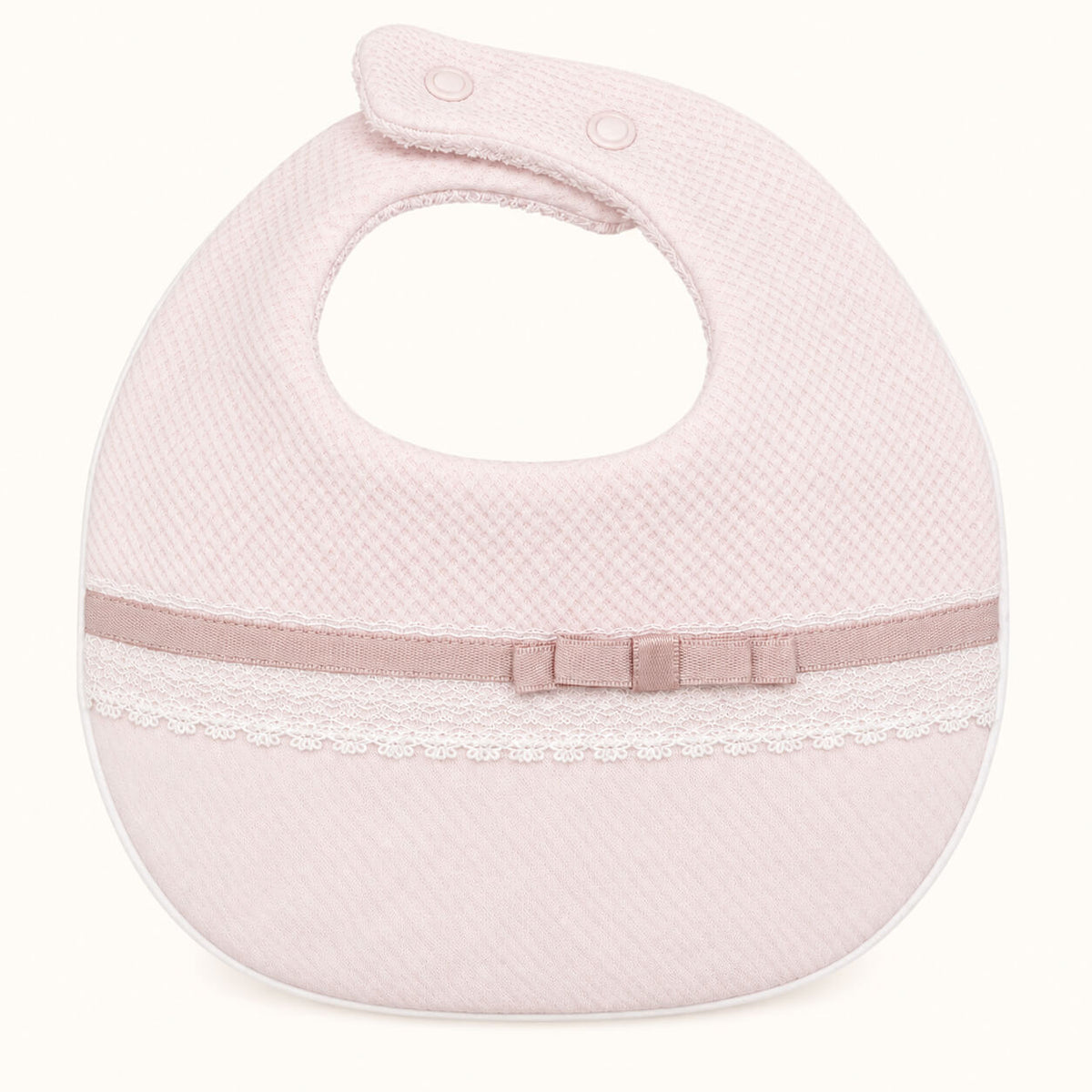 Babete para bebé em Algodão com Impermeável no interior  Romantic 1 Rosa