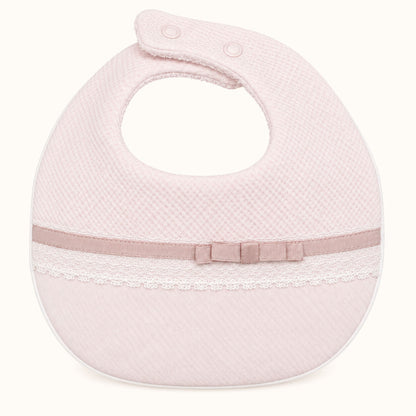 Babete para bebé em Algodão com Impermeável no interior  Romantic 1 Rosa
