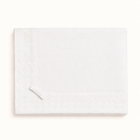 Fralda de Pano para Bebé em Malha 100% algodão | Romantic 2 Branco