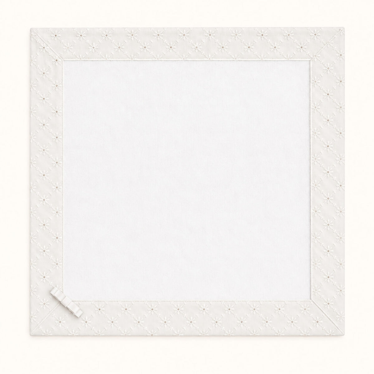 Fralda de Pano para Bebé em Malha 100% algodão | Romantic 2 Branco