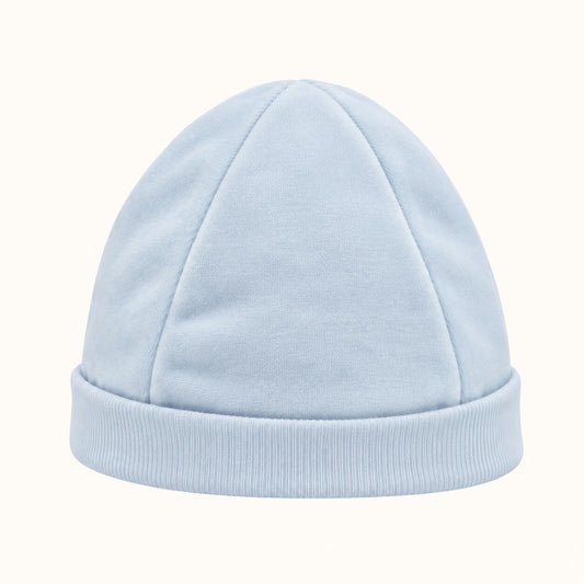 Gorro de Bebé em Algodão "Basic Azul" (Versões Verão & Inverno)