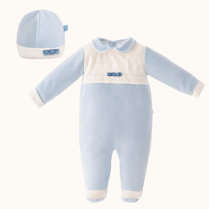 Babygrow e Gorro para bebé Romantic 2 Azul