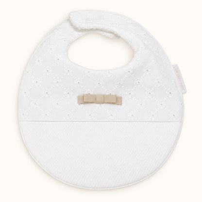 Babete para Bebé em Algodão com Impermeável Interior – Romantic 2 Bege