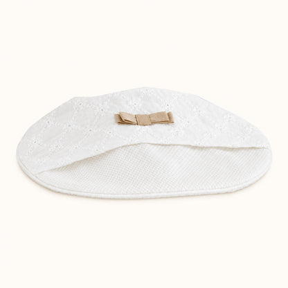 Babete para Bebé em Algodão com Impermeável Interior – Romantic 2 Bege