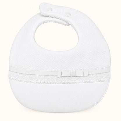Babete para bebé em Algodão com Impermeável no interior Romantic 1 Branco